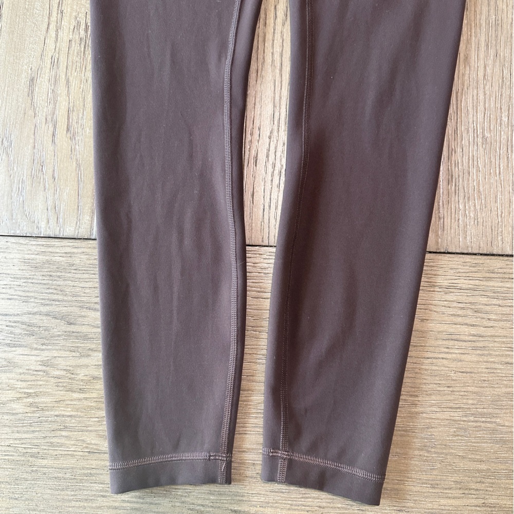 Lululemon Wunder Train High-Rise Tight 25” Size 6 Brown - Picture 3 of 9